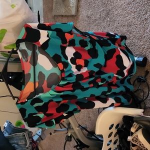 Plus Size Colorful Blouse